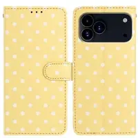 Mtp Products iPhone 17 Pro Max Pung Etui med Prikket Mønster - Gul