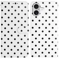 Mtp Products iPhone 17 Pung Etui med Prikket Mønster - Hvid