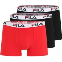FILA Boksershorts knaldrød / sort / hvid