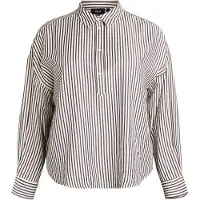 Zizzi Bluse 'Manavas' sort / hvid