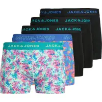 Jack & Jones Boksershorts 'JACExotic' lyseblå / orange / lyserød / sort