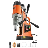 Vevor magnetboremaskine, 1550W motor, 2 tommer borediameter, 2922 lbf bærbar elektrisk magnetboremaskine, 0-500 o/min variabel hastighed, boremaskine til metaloverflader, industri og boligforbedring