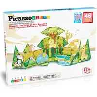 PicassoTiles Safari 46pcs magnetic set with 8 figures