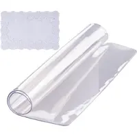 Vevor Gennemsigtig Borddug, 12" x 12"/305 x 305 mm Borddug, 1,5 mm Tykk PVC Plastdug, Vandtæt Bordbeskytter til Skrivebord, Sofabord, Spisebord