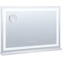 Vevor Lighted Makeup Mirror 3 Color m/ Bluetooth USB Desktop Vægmontering 21,7 tommer