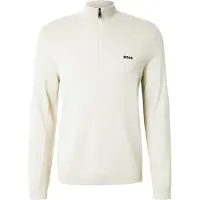 BOSS Sweater i blanding med ny uld med lynlås i halsen og logo