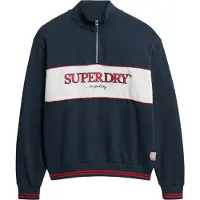 Superdry Country Club Loose Halv Lynlås Sweatshirt