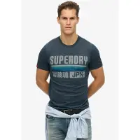 Superdry Superdrytil mænd. M1012174A Afslappet skåret stribet T-shirt Japan navy (XXL), Casual, Bomuld, Korte ærmer, Blå