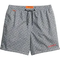 Superdry Superdrytil mænd. M3010241A Sort badedragt med heldækkende print (XXL), Badetøj, Genanvendt polister, Bæredygtig