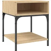 vidaXL Sengebord 40x41x50 Cm Konstrueret Træ - 1 / Sonoma-eg