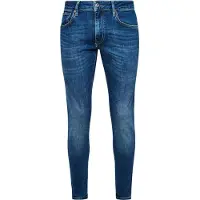 Superdry Superdrytil mænd. M7010888A Blå skinny jeans (28/32), Casual, Bomuld, Denim, Økologisk bomuld, Bæredygtig