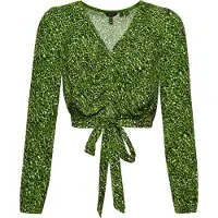 Superdry Vintage Tie Front Langærmet Bluse