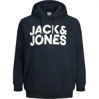 Jack & Jones Plus Size Logo Hættetrøje