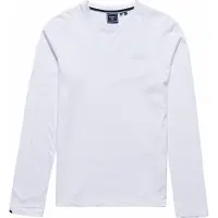 Superdry Superdrytil mænd. M6010550A T-shirt i økologisk bomuld med broderet vintage-logo hvid (XL), Casual, Lange ærmer