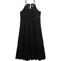 Superdry Superdrytil kvinder. W8011908A Ibiza-kjole sort (L), Casual, Viscose, Uden ærmer/stropper