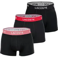 Lacoste Boksershorts pink / blodrød / sort / hvid