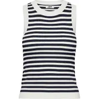 JDY Sticktop 'JDYAYA' navy / hvid
