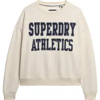 Superdry Superdrytil kvinder. W2012441A Afslappet sweatshirt med applikation i beige (L), Casual, Bomuld, Lange ærmer