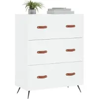vidaXL kommode 69,5x34x90 cm konstrueret træ hvid