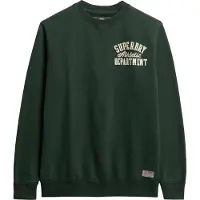 Superdry Sweatshirt 'VINTAGE ATHLETIC' mørkegrøn / hvid