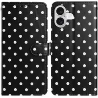 Mtp Products iPhone 16 Plus Pung Etui med Prikket Mønster - Sort