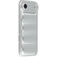 Mtp Products iPhone Air Pufferjakke Stødfast TPU-cover - Sølv