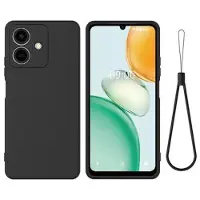 Mtp Products Honor Play10 Flydende silikone cover med håndrem - sort