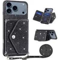 Mtp Products iPhone 17 Pro Max Stardust Cover med Kortholder - Sort