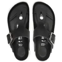 Birkenstock Klipklappere 'Gizeh LEOI' sort / sølv