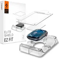 Spigen Elite Shield "EZ FIT" Hybrid Glass 2-PACK til Apple Watch 10 (42MM) - Clear