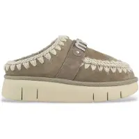 Mou Moutil kvinder. MU.FW531001A Grønbrune Bounce-lædertræsko (41), 3-5 cm, Ingen, Casual