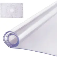 Vevor Plastikborddug, 40 x 80 tommer 2,0 mm tyk klar bordbeskytter, rektangulær PVC-skrivebordsmåtte, vandtæt og nem rengøringsvenlig skrivebordsmåtte, til kontorkommode, spisebord, natbord