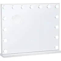 Vevor Hollywood-sminkespejl med lys m/ USB-skrivebordsvægmontering 22,8x18,1 tommer