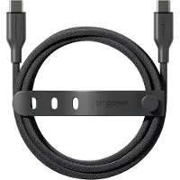PanzerGlass empower by Racing - USB-kabel - USB-C (han) til USB-C (han) - USB 2.0 - 20 V - 3 A - 1.2 m - Fast Charging op til 60 W - space-sort