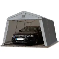 TOOLPORT 3,3x4,7m, Garagetelt, PE-teltdug, grå