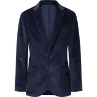Hackett London Hackett Londontil mænd. HM470485 Navy Cord-jakke (44/32), Casual, Party, Bomuld, Klassisk, Lange ærmer, Blå