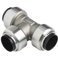 Roth rustfri indstiksfitting tee 18 mm