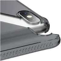 Itskins NANO // GEL Zero Gel - Bagsidecover til mobiltelefon - termoplastisk polyuretan (TPU), Impacthane - sort, gennemsigtig - 6.5 - for Apple iPh