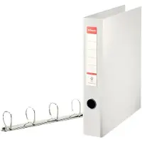Esselte Vivida ringordner Combi, 30% recirkuleret PP-folie (før forbrug) FSC A4 4DR/40 mm VIVIDA hvid - (12 stk.)