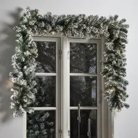 Nordic Winter Artificial garland 270 cm w/snow & lights