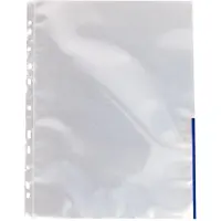 Esselte Signallomme A4 blå 55365 0,105mm halvt åben (100 stk.)