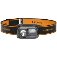 Superfire HL23 - Lommelygte til hovedet - LED - 9-modus - 2 W - hvid