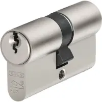 ABUS E60NP 30/30 - Dørlåsningscylinder - nøgle - 6 nåle - forniklet