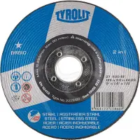 Tyrolit Skrubskive forsat BASIC 125X6,0X22,23 Stål/INOX - (10 stk.)