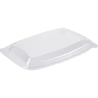 Plus Pack Låg t/plastbakke BISTRO 980ml 254x174x23 OPS dome - (karton á 300 stk.)