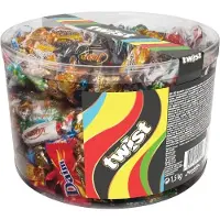 Twist Chokolade Marabou 1500g i plastbøtte