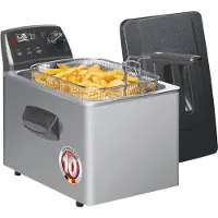 Fritel Family Turbo SF 4551 - Fritureapparat - 5 liter - 3.2 kW - sort/grå/sølv