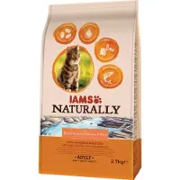 IAMS Naturally Adult Laks & Ris kattefoder