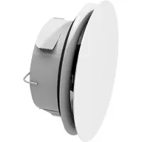 Lindab Frontplade AIRYFP ROUN Ø160 mm, cirkulær til montage i AIRYB ventilhus, farve RAL9003.