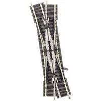 Fleischmann 9184 N piccolo (med ballast) Dobbelt krydsende sporskifte, Venstre 111 mm 15 ° 430 mm